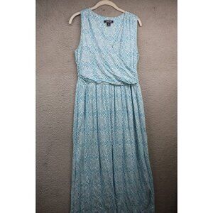 Land's End Sleeveless Maxi Dress-Medium/Petite-Cottagecore-Romantic-Flowing